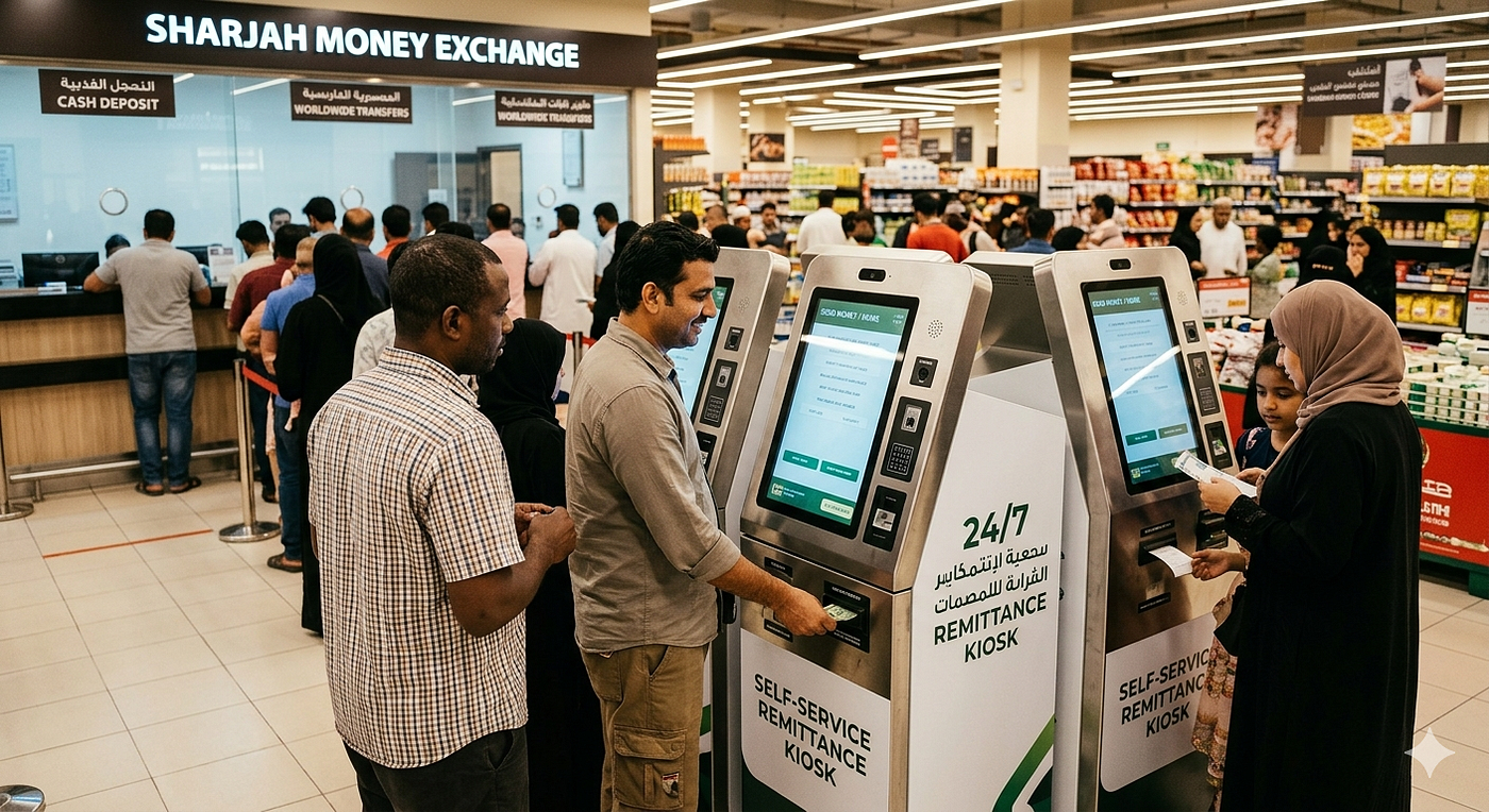 Why Sharjah Exchange Houses are Swapping Tellers for Self-Service Kiosks