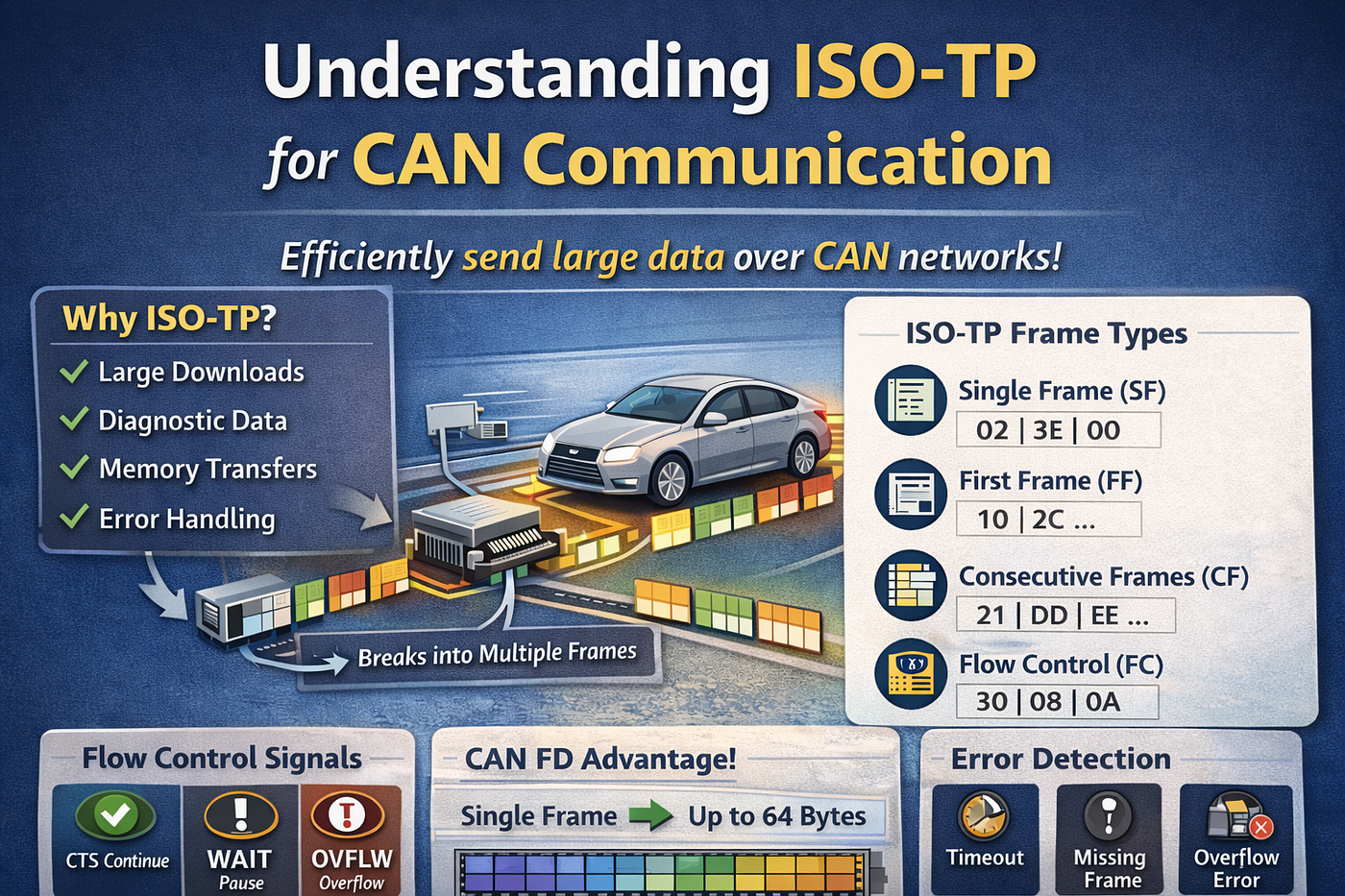 Understanding Transport Layer Protocol (ISO-TP) for CAN Communication