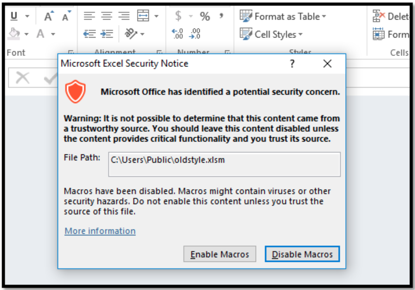 Pesky Old-Style Macro Popups — Advanced Maldoc Techniques | by Carrie  Roberts | Walmart Global Tech Blog | Medium