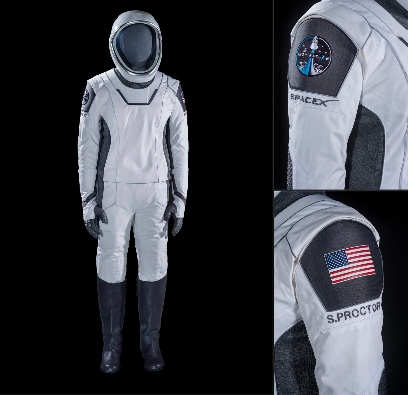 Private Astronaut Dr. Sian Proctor’s custom SpaceX Crew Dragon Launch-and-Entry IVA spacesuit (photo: Smithsonian)