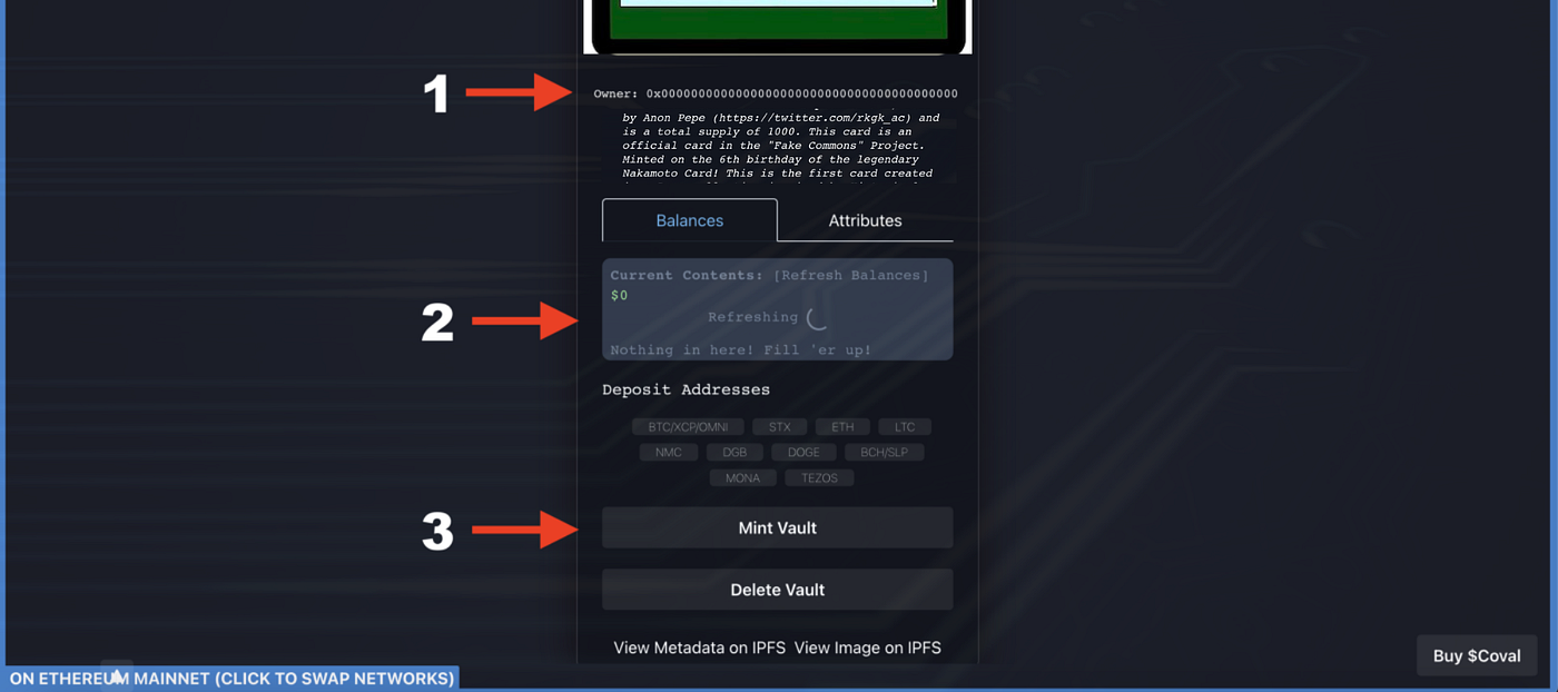 How to Vault Bitcoin/Counterparty NFTs | by Emblem Vault | Medium