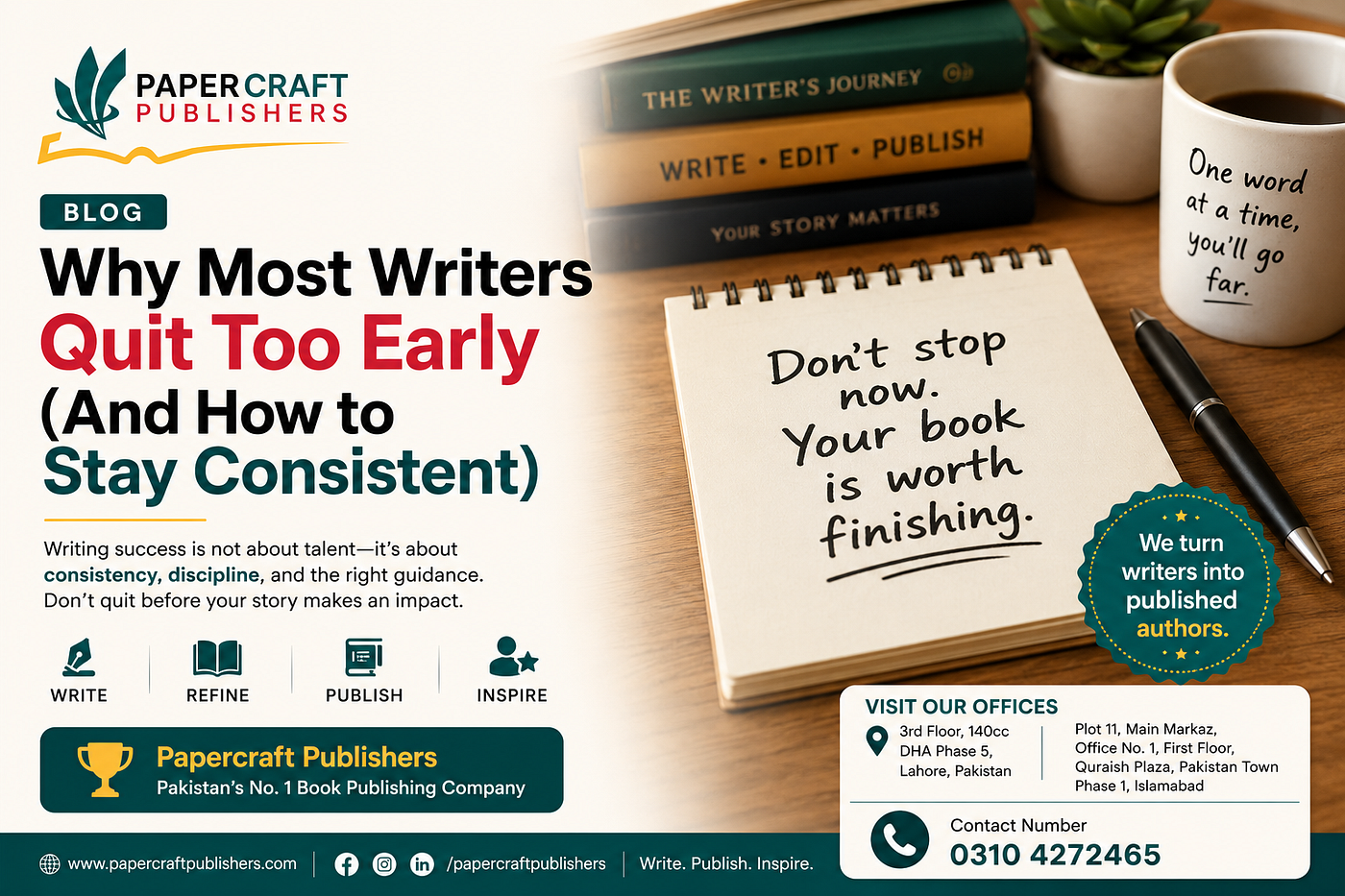 Why Most Writers Quit Too Early & How to Stay Consistent
