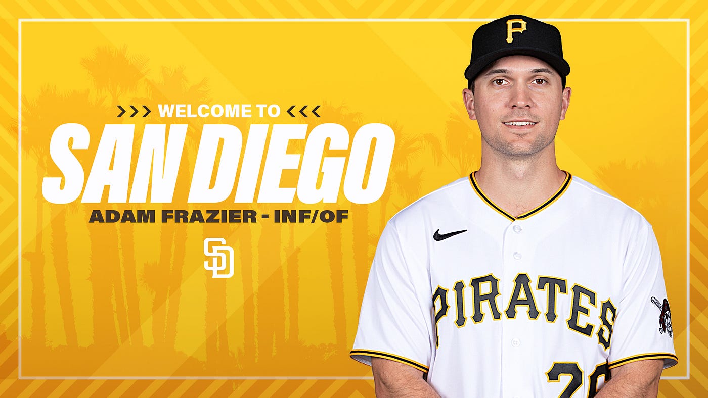 Padres acquire INF/OF Adam Frazier from Pirates