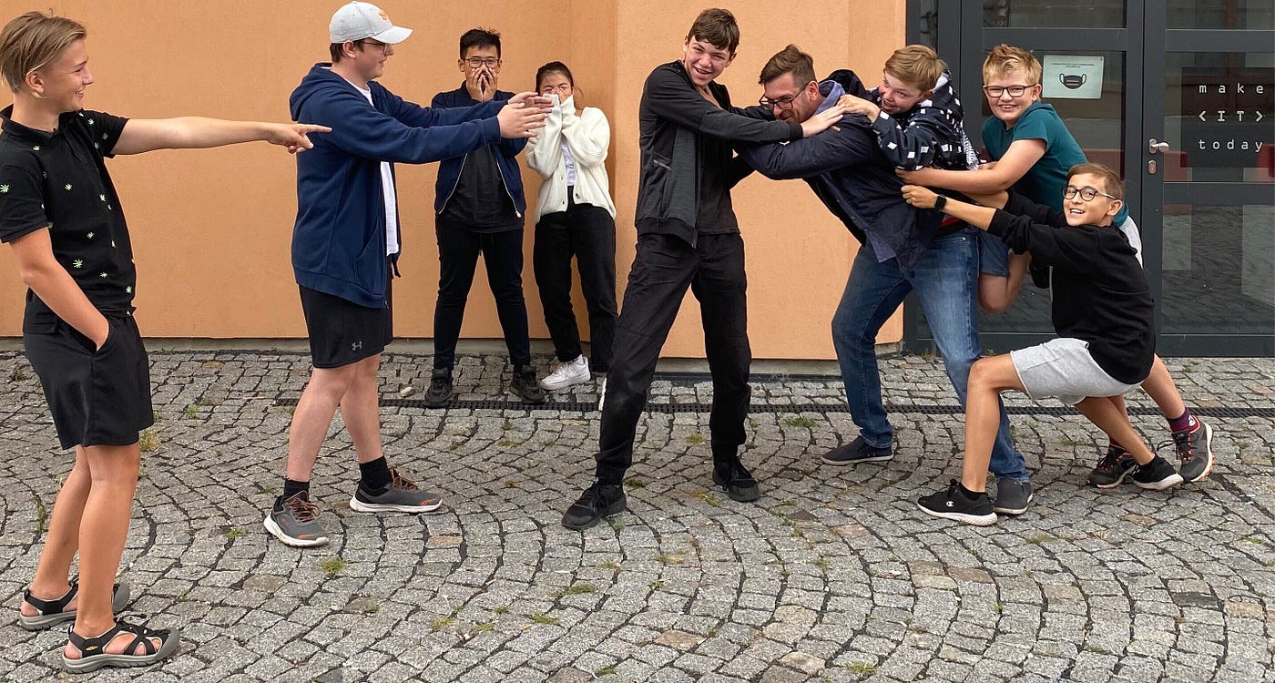 Lektor Michal a jeho studenti:)