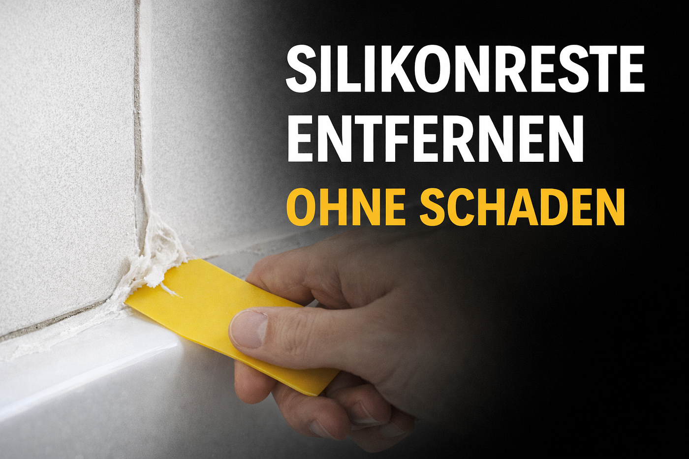 Silikonreste entfernen ohne Schaden: Die Profi-Methode für jede Oberfläche