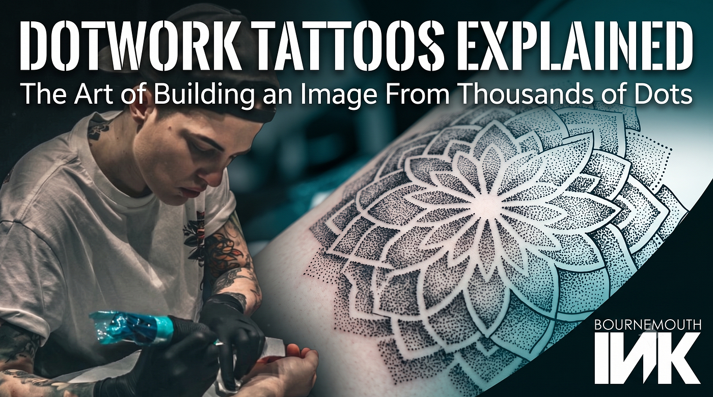 Dotwork Tattoos Explained: The Art of Building an Image From Thousands of Dots