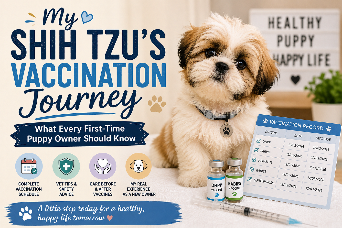 My Shih Tzu’s Vaccination Journey: Lessons Every First-Time Puppy Owner Should Know