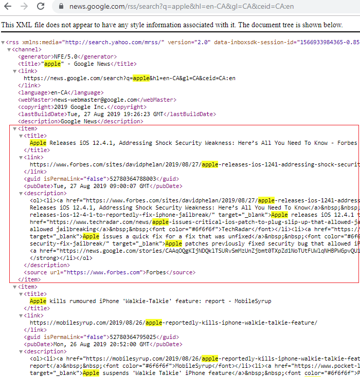 Extract RSS News Feeds using Python and Google Cloud Services | by Izzat  Demnati | Analytics Vidhya | Medium