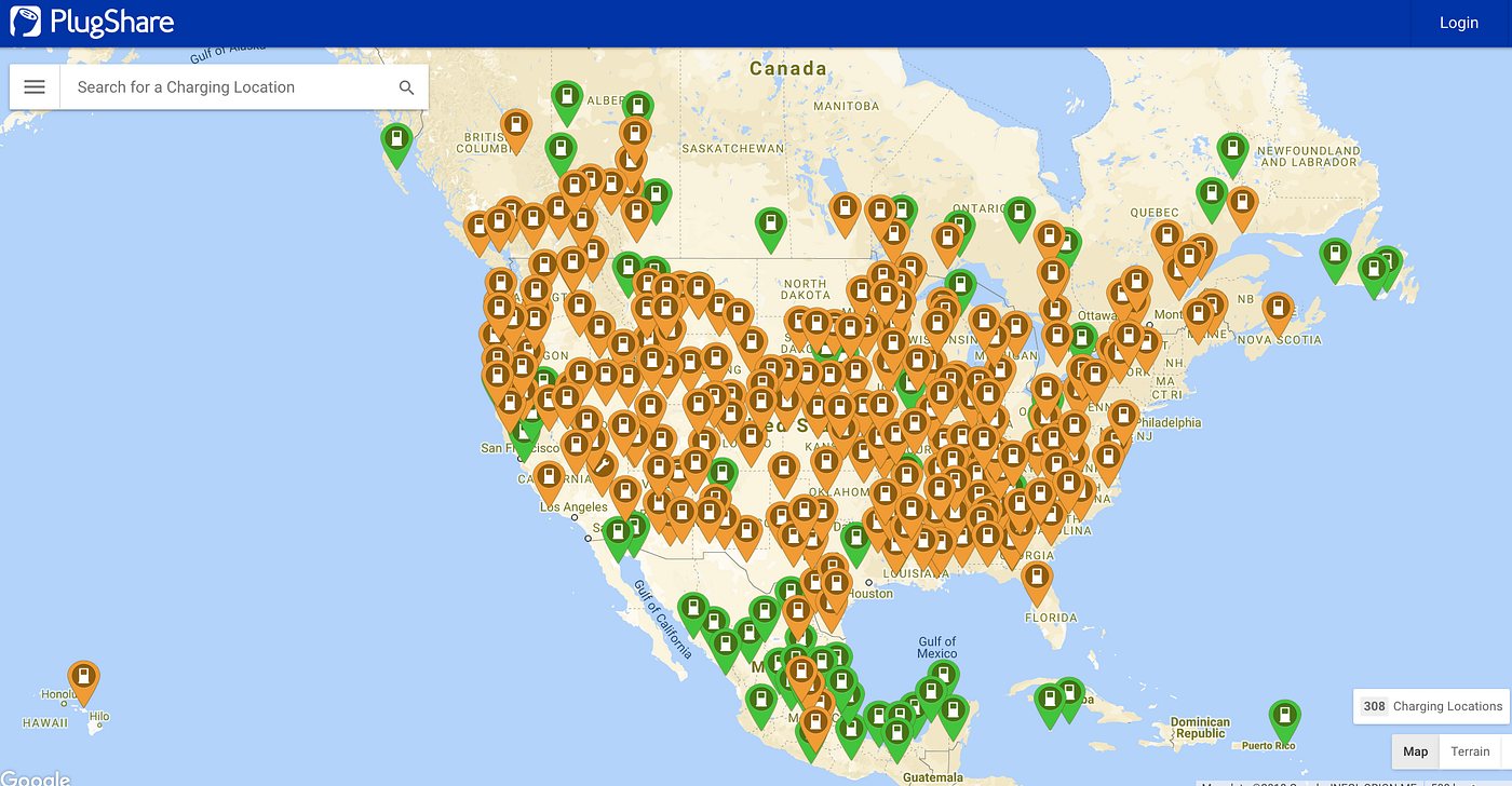 Tesla charging stations map 2021 discount