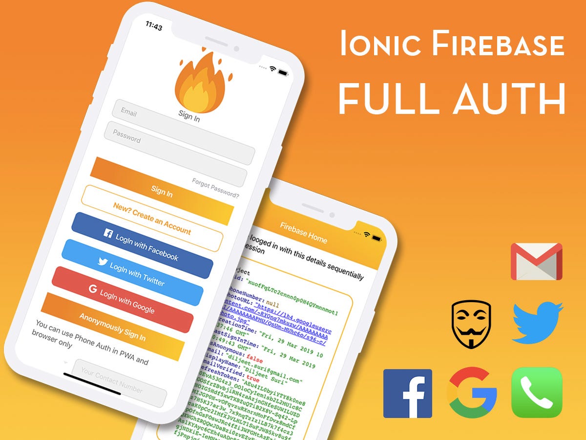 Facebook login in Ionic 5 apps using Firebase