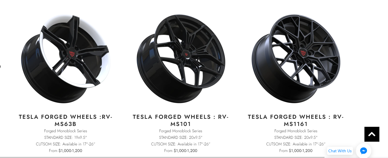 Monoblock Wheels  Tesla Monoblock Forged Wheels