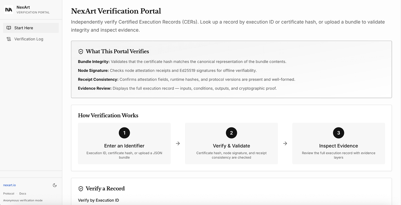 Why We Built verify.nexart.io