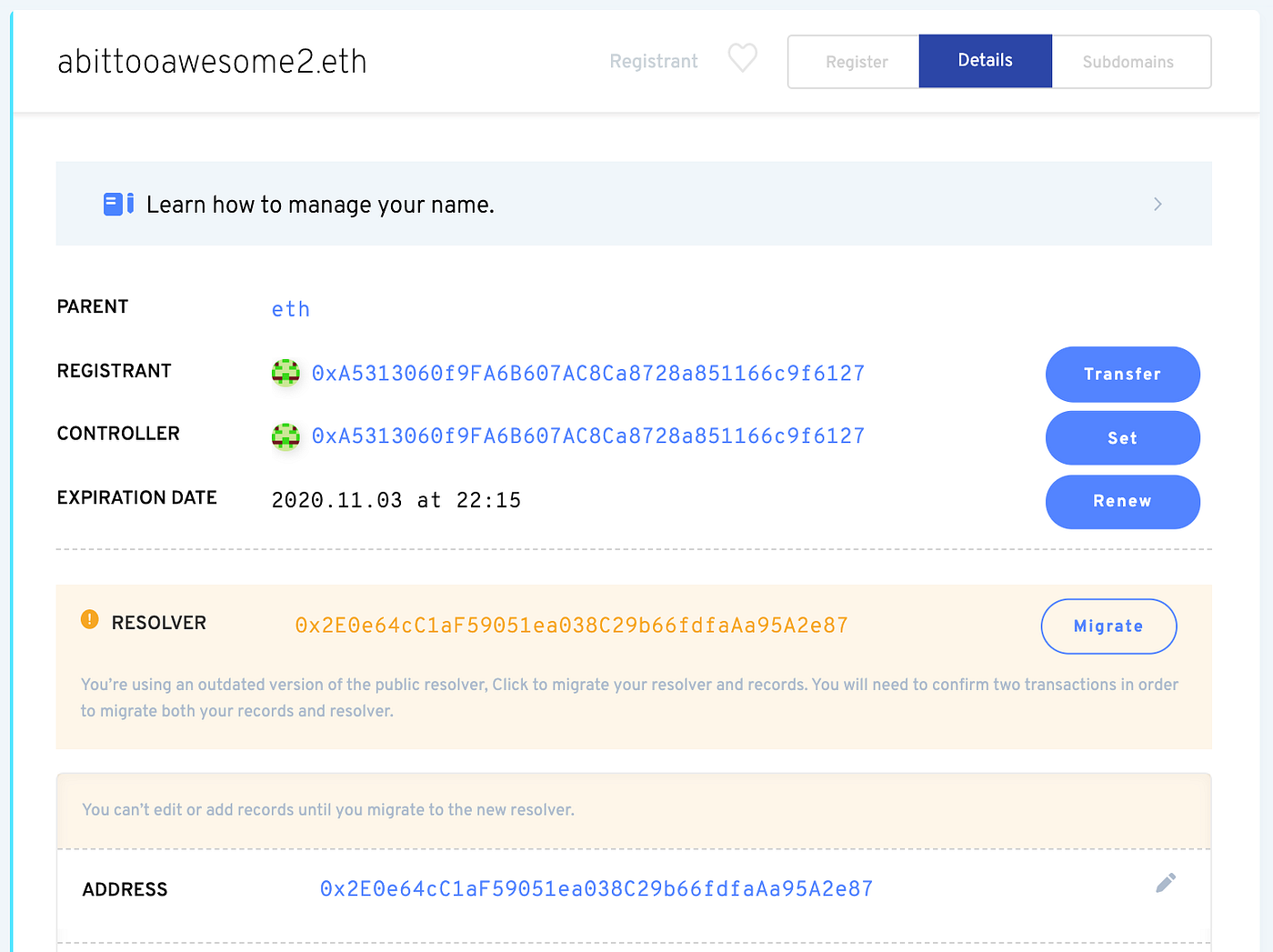 ENS Registry Migration Is Over… Now What? A Few Things to Know | by  makoto_inoue | Medium