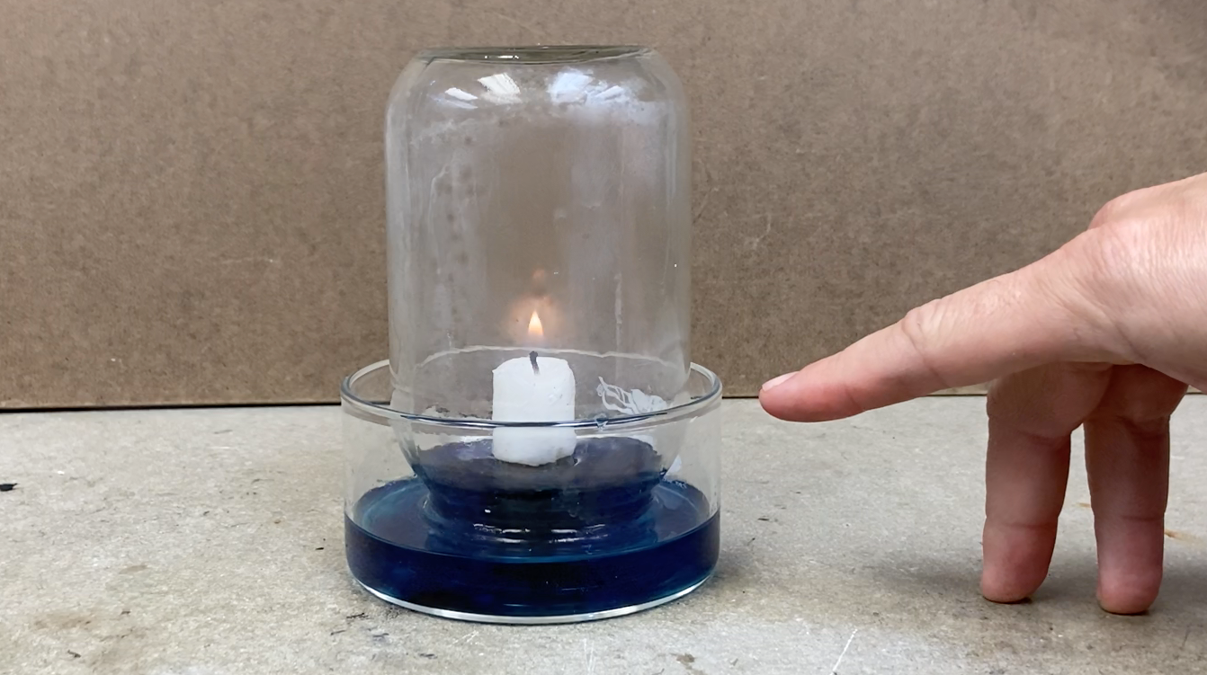 How Does This Candle Suck Water Up Into a Glass?