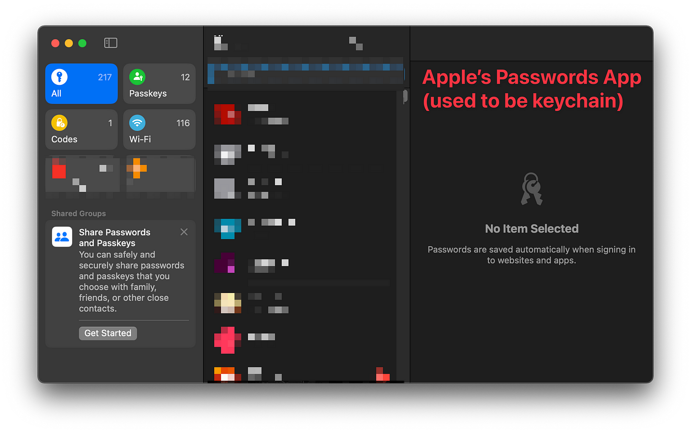 macos 密码应用程序