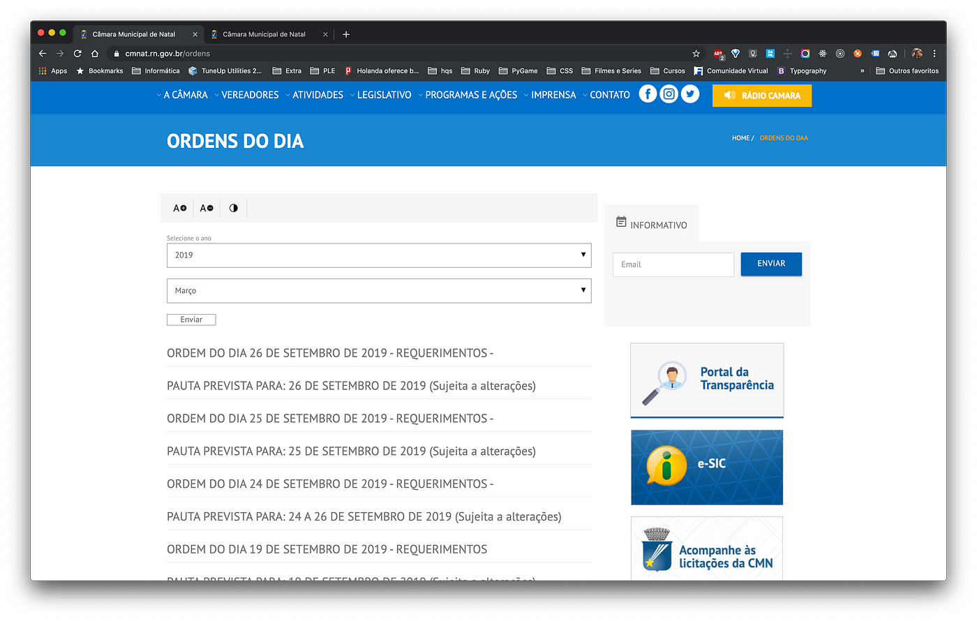 WebScraping, Python e Ordem da Câmara dos Vereadores | by Gabi Cavalcante |  Medium