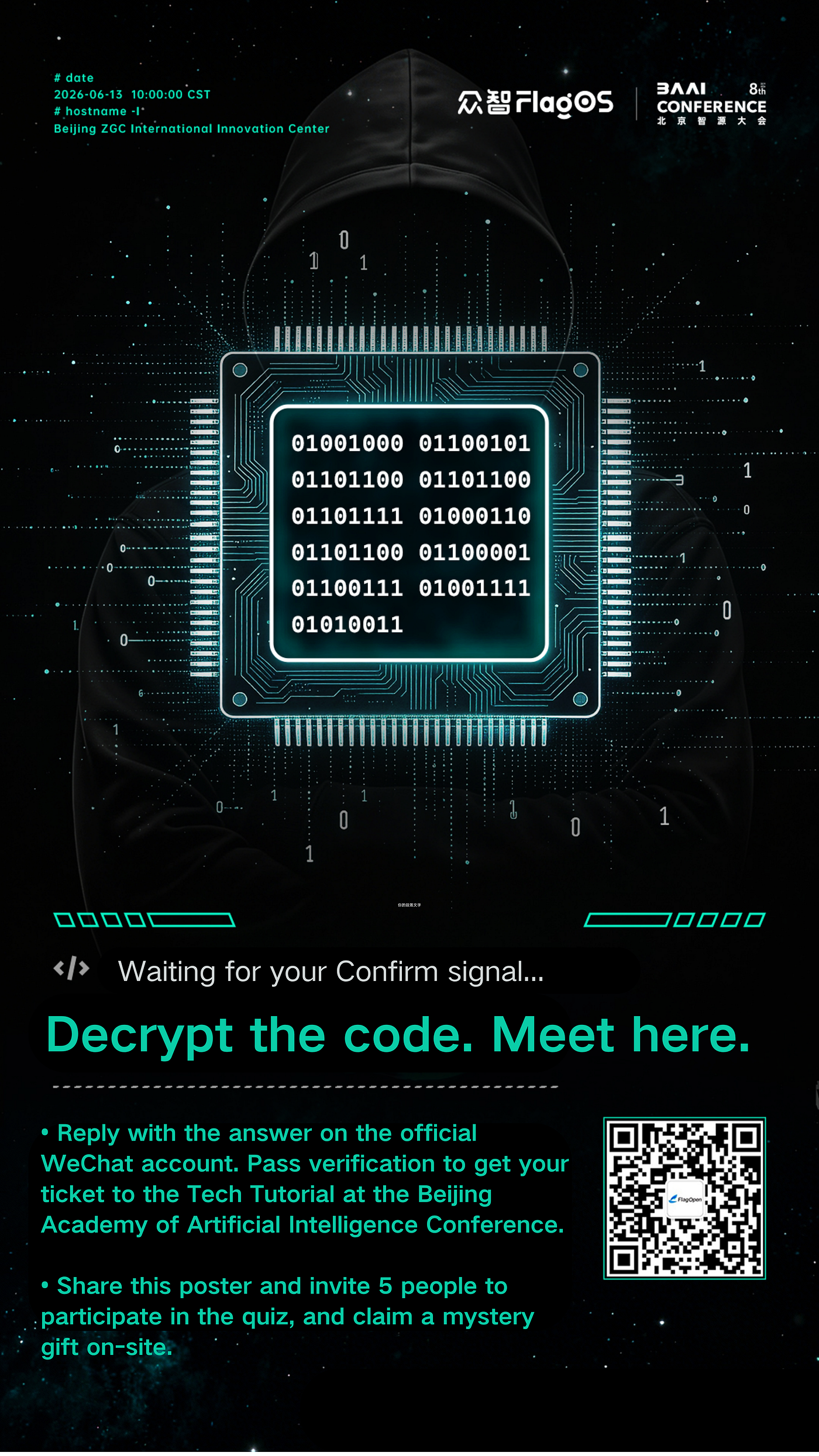 Unlock the Binary Code & Get Free Access to FlagOS Workshop @ Beijing AI Congress 2026