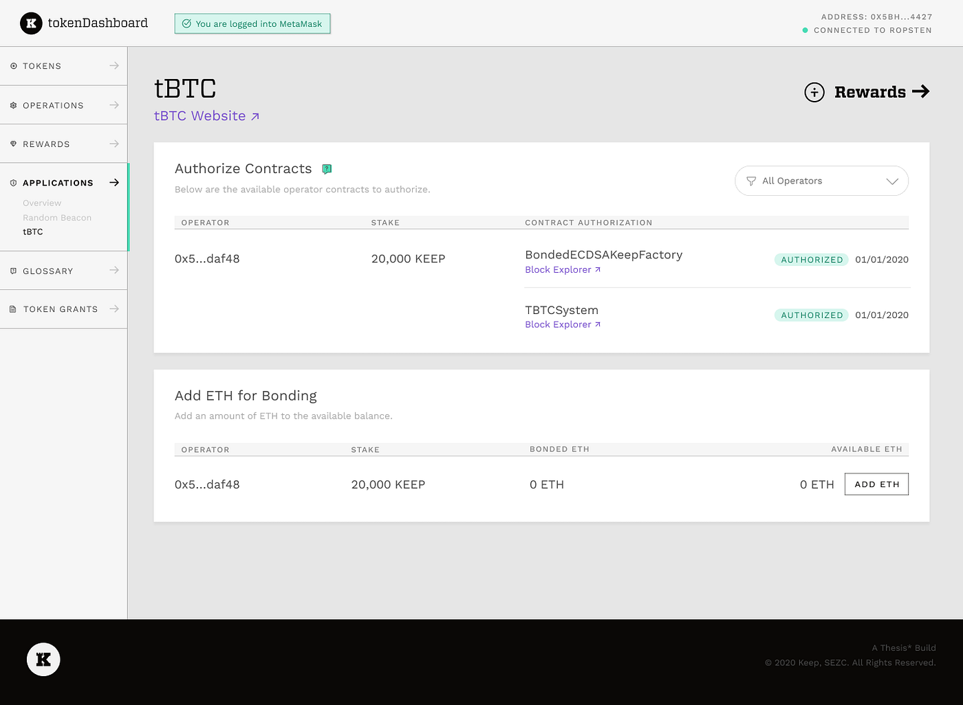 04–03 KEEP 토큰 대쉬보드_How to Add ETH for bonding | by Yoonho Kim | Medium