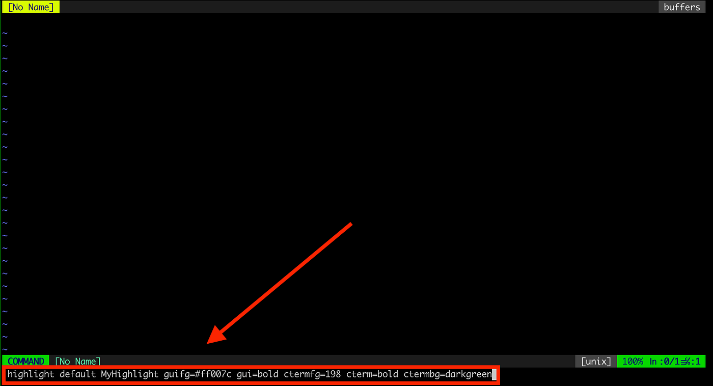 Neovim command line
