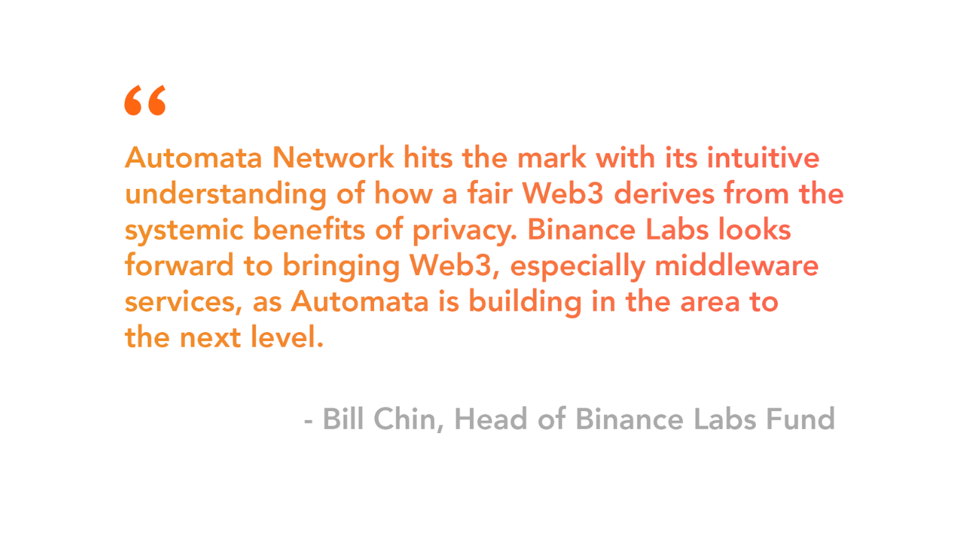 Binance Labs Makes Strategic Investment in Automata | by Automata Network |  Automata Network