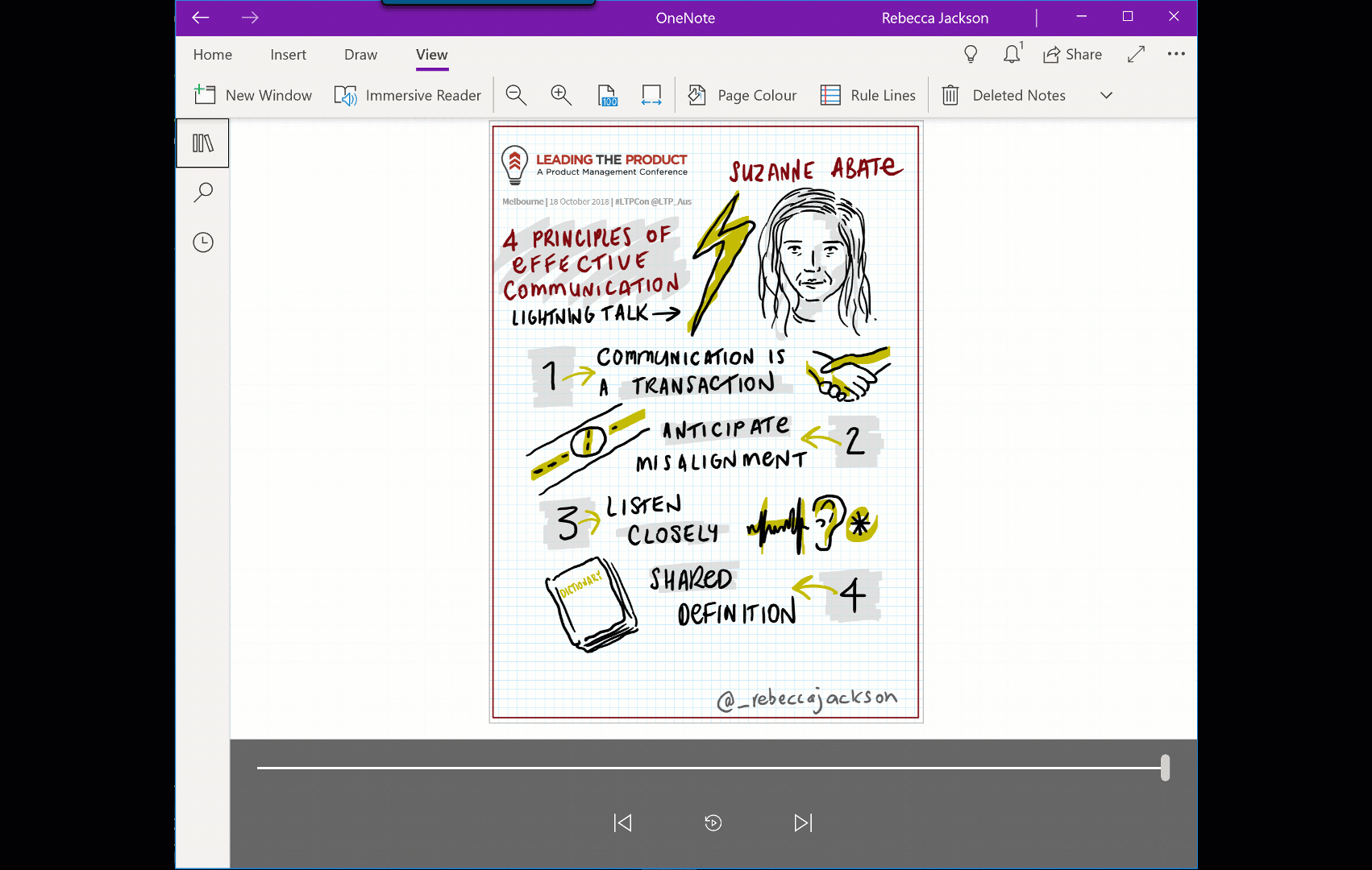 Replay your sketches in OneNote for Windows 10 | by Rebecca Jackson |  REgarding 365