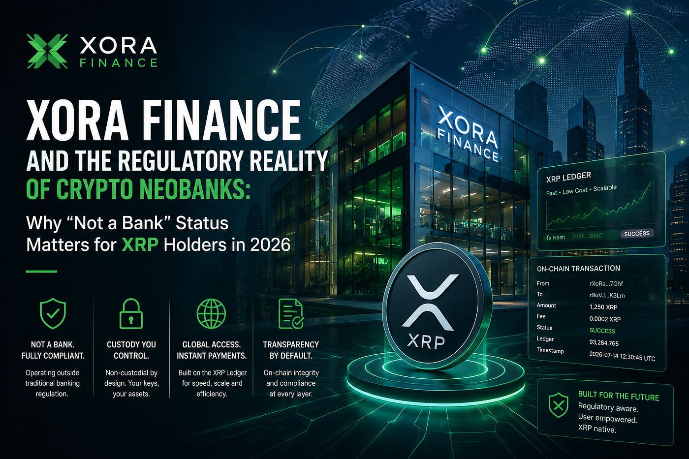 XORA Finance and the Regulatory Reality of Crypto Neobanks: Why ‘Not a Bank’ Status Matters for XRP…