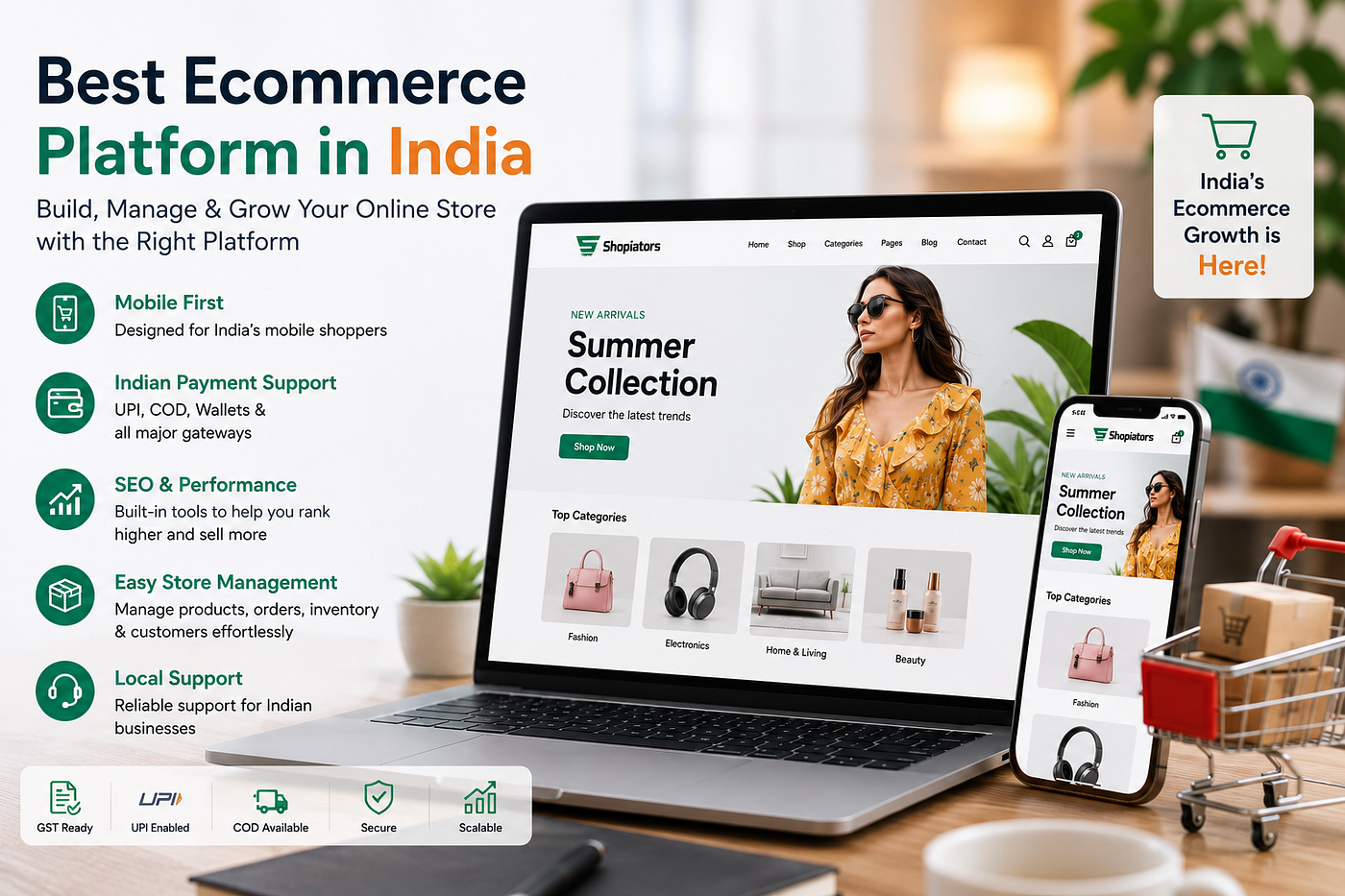 Best Ecommerce Platform in India for Online Business Growth