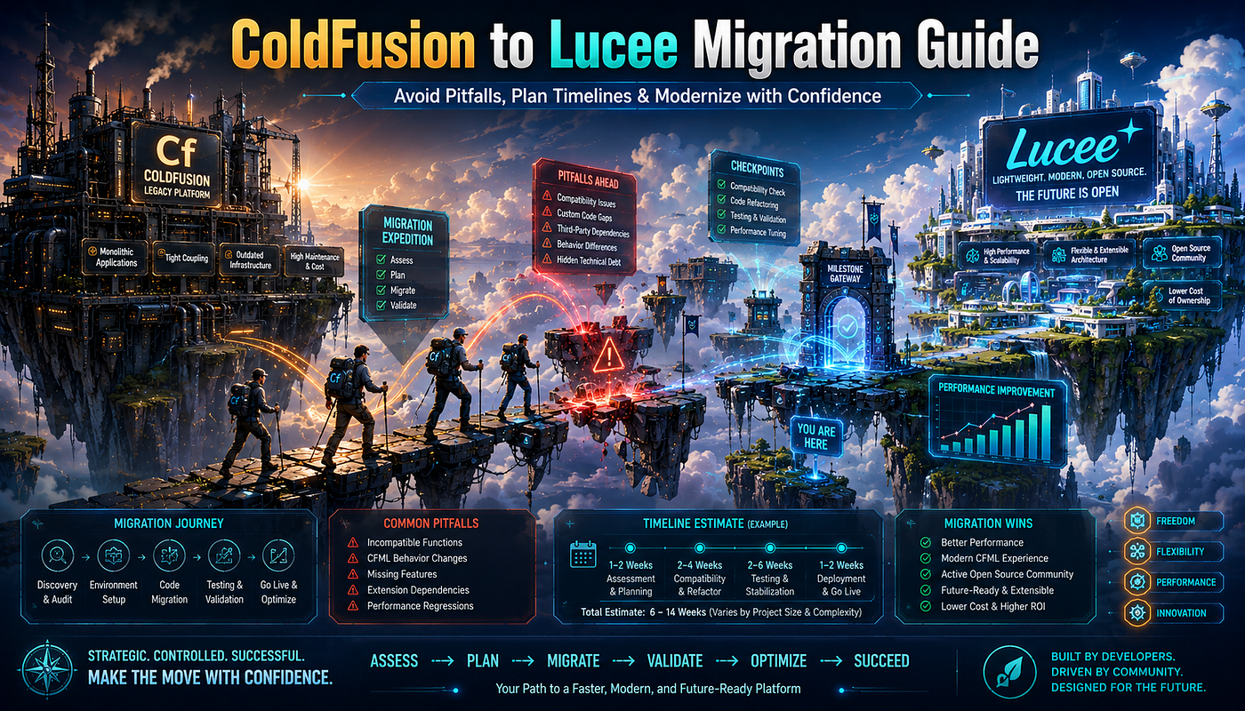 How to Migrate ColdFusion to Lucee: Pitfalls, Wins, and Timeline Estimates