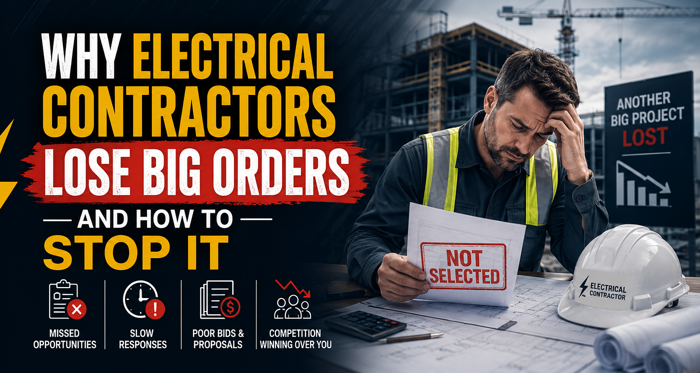 Why Electrical Contractors Lose Big Orders — And How to Stop It