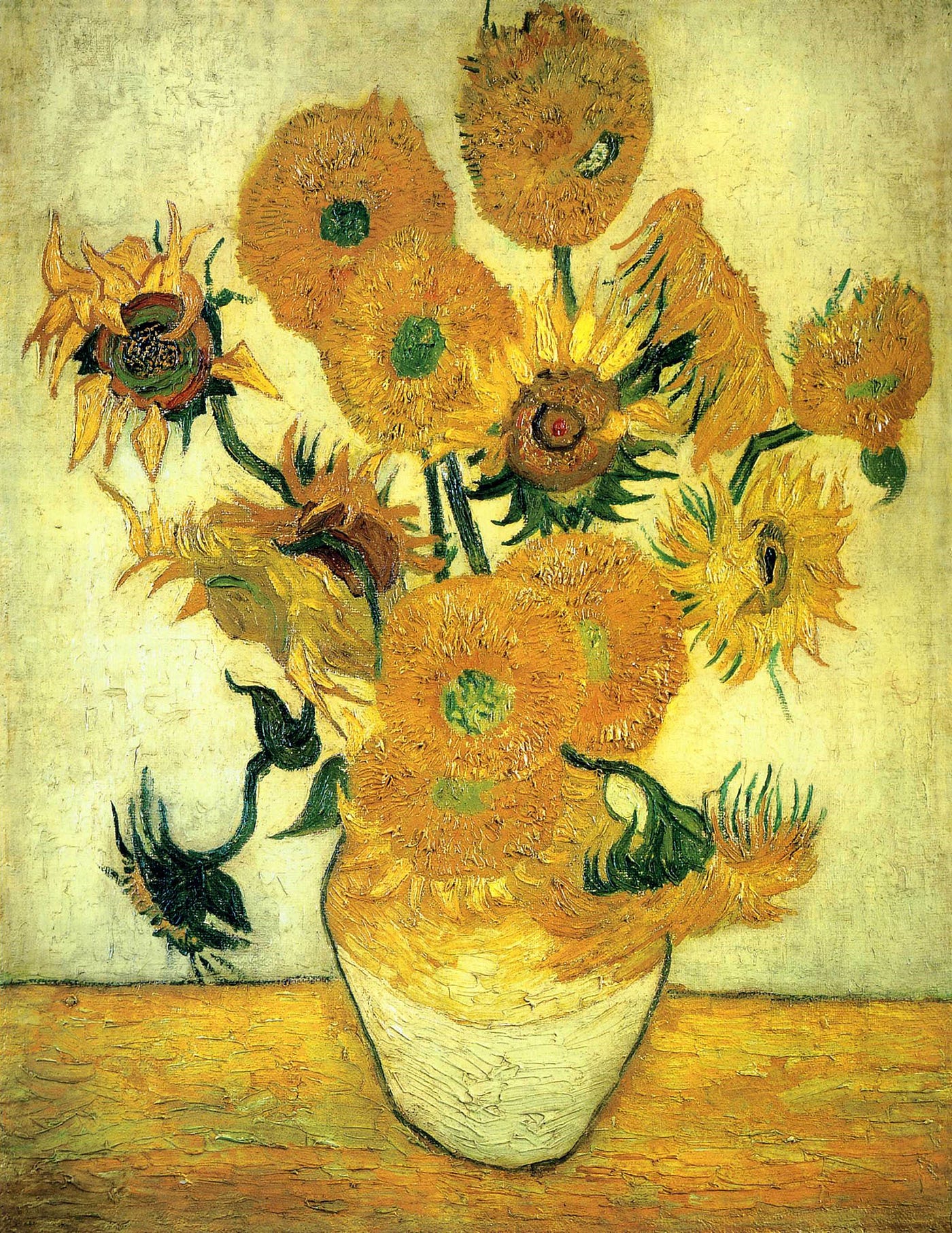 Van Gogh Sunflowers Original The Seven Sunflowers. Ahead of Botticelli to Van Gogh… | by National  Gallery of Australia | National Gallery of Australia | Medium