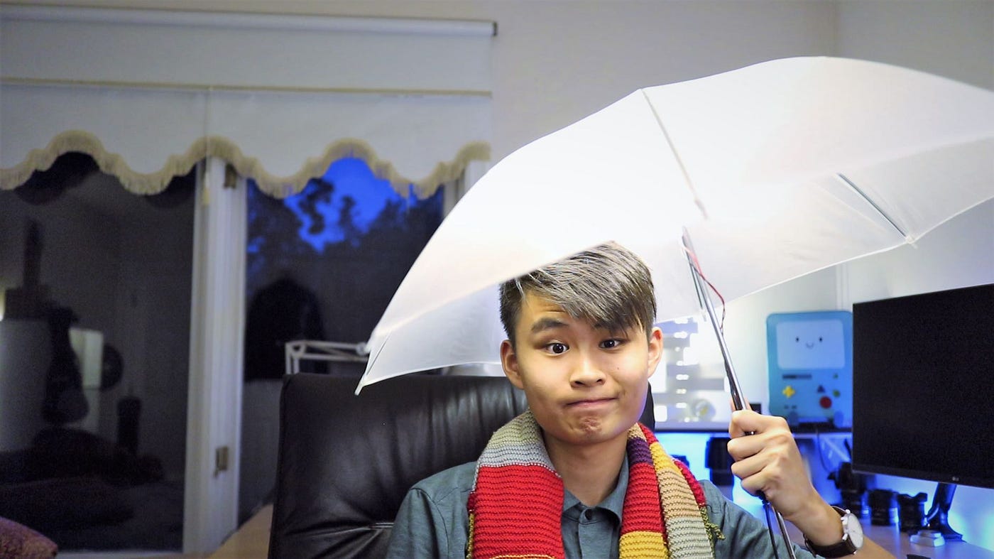 diy umbrella lights patio DIY LED Umbrella Light. Hey what's up guys, today I want to… | by Kyle Wong