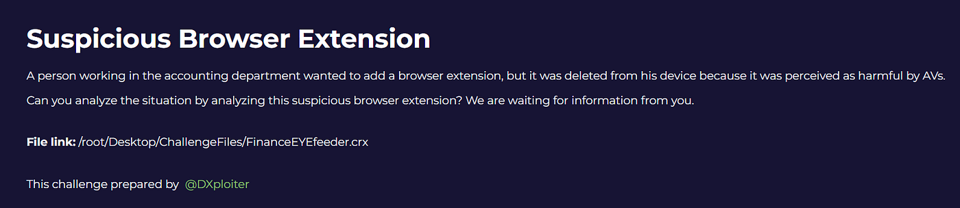 LetsDefend — Suspicious Browser Extension