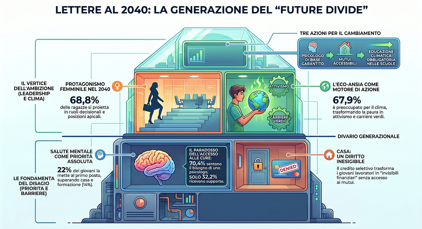 🌱✉️ Cosa vedono i giovani guardando al 2040?