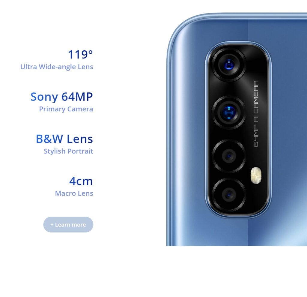 realme 7i 64mp camera sensor