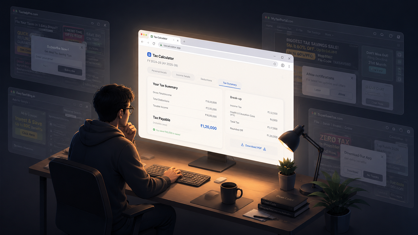 Why I Built a Free, Zero-Ad Tax Tool in an Era of Bloated Software