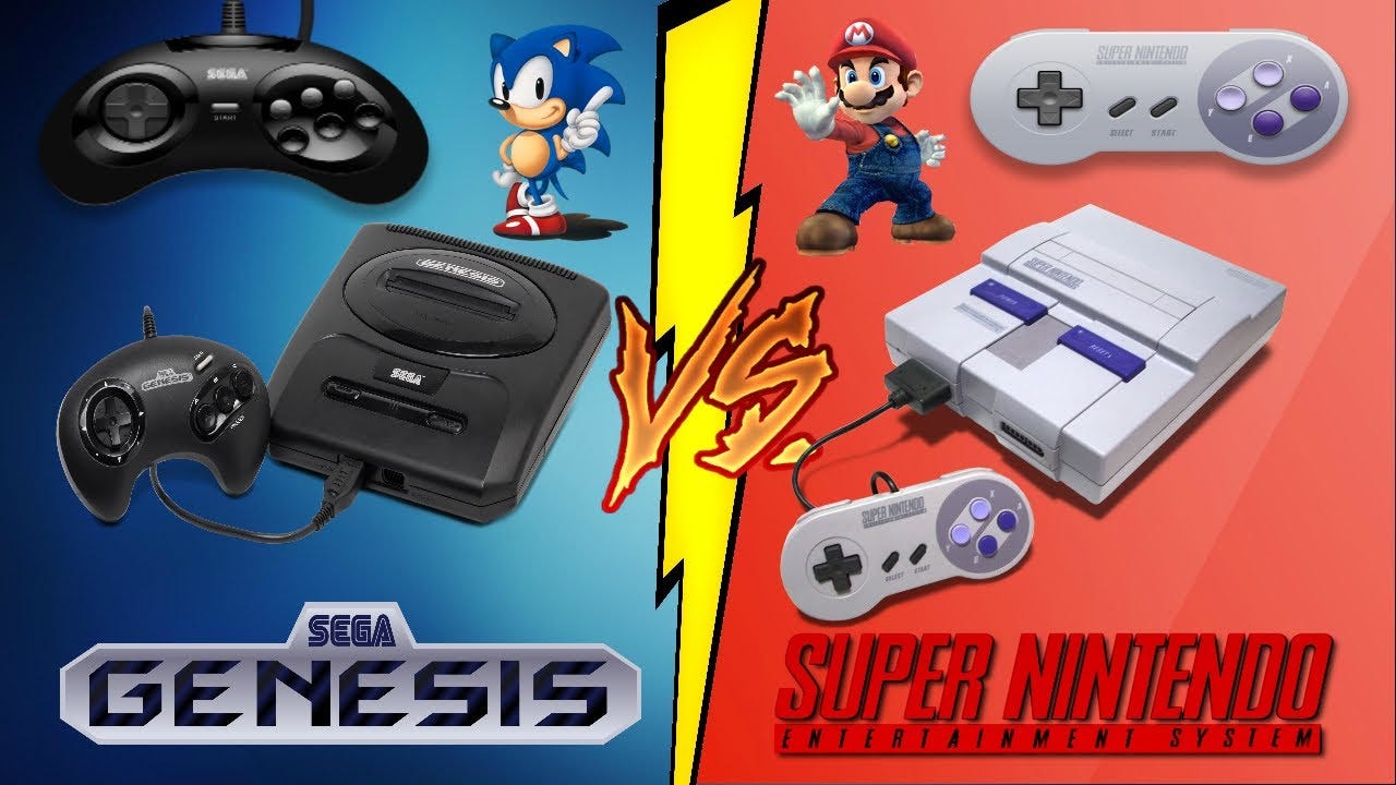 Battle of Titans: Sega Genesis vs. Super Nintendo by Gamerzila | Jul, Medium