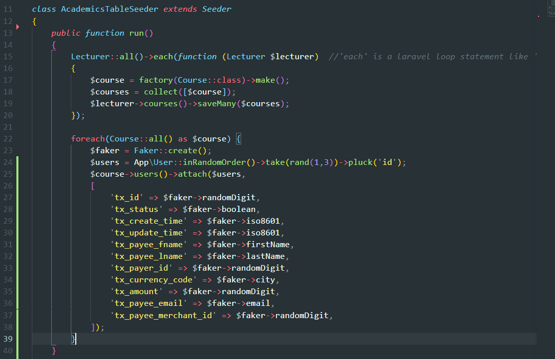 Laravel - Factory & Seeding on a Pivot Table with Custom Fields/Columns |  by Tuan Burah | Medium