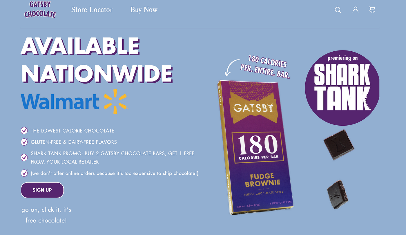 Details About Gatsby Chocolate From Shark Tank