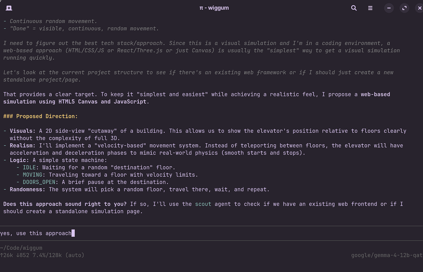 An example of subsequent requirements elicitation
