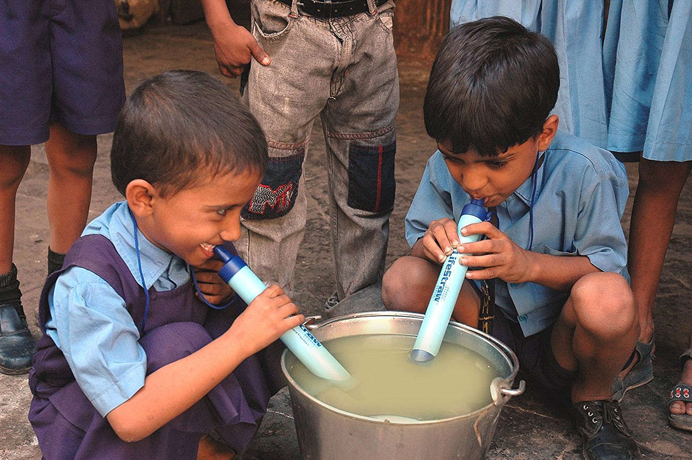 LifeStraw: drink directly out of rivers and streams