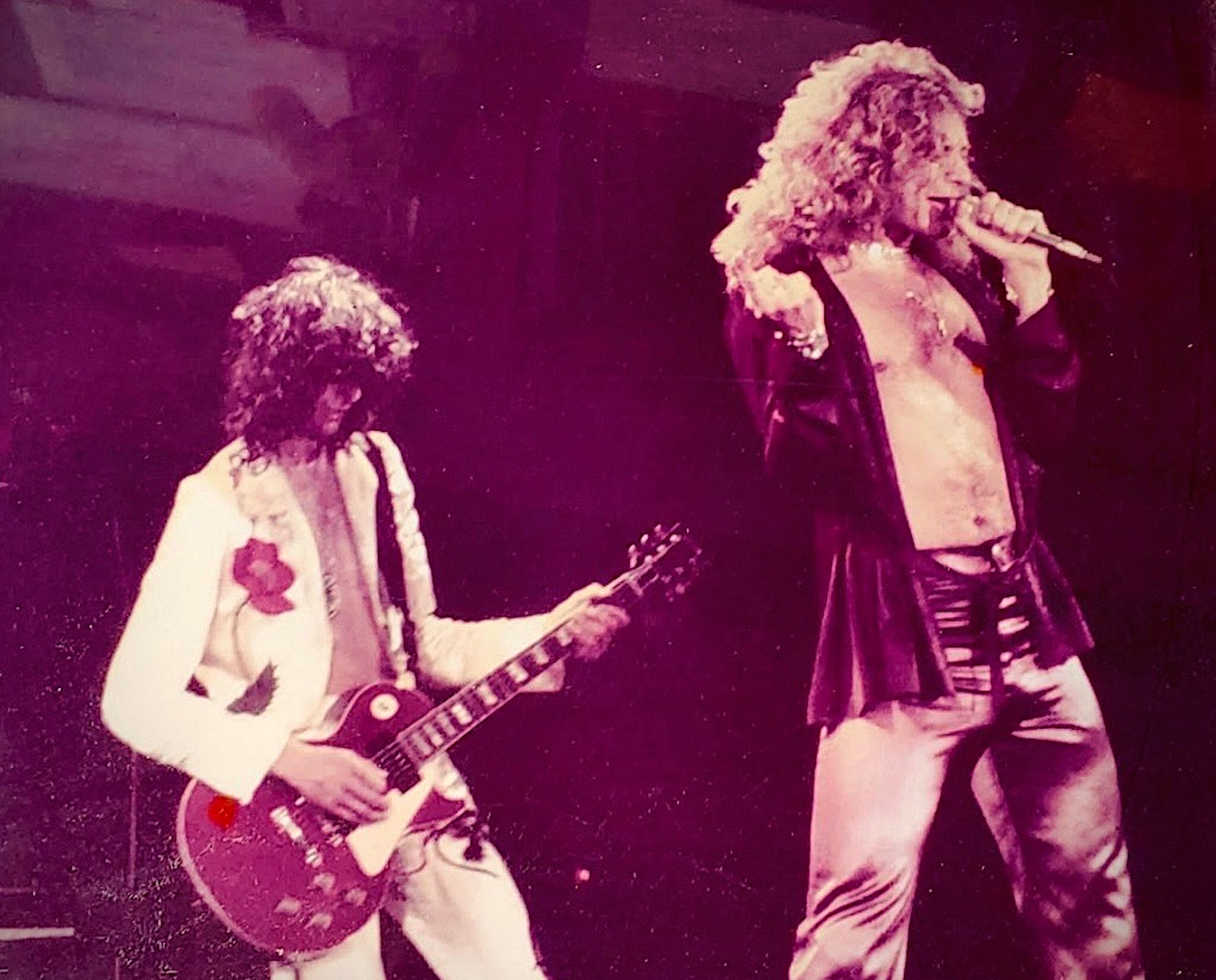 Led Zeppelin at the Los Angeles Forum, 1977. (Photo courtesy of Kevin Stofer Smith.)