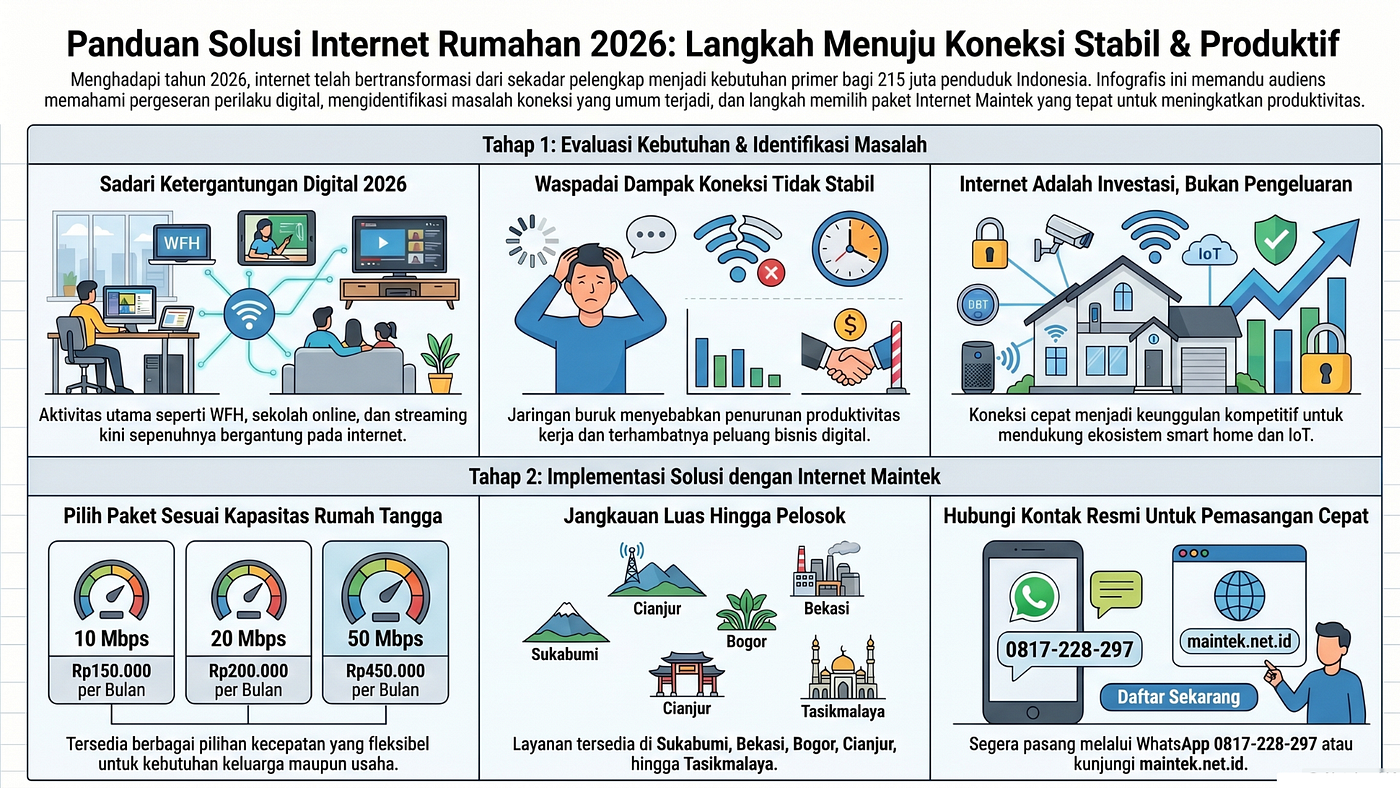 Panduan Solusi Internet Rumahan 2026: Menuju Koneksi Stabil & Produktif