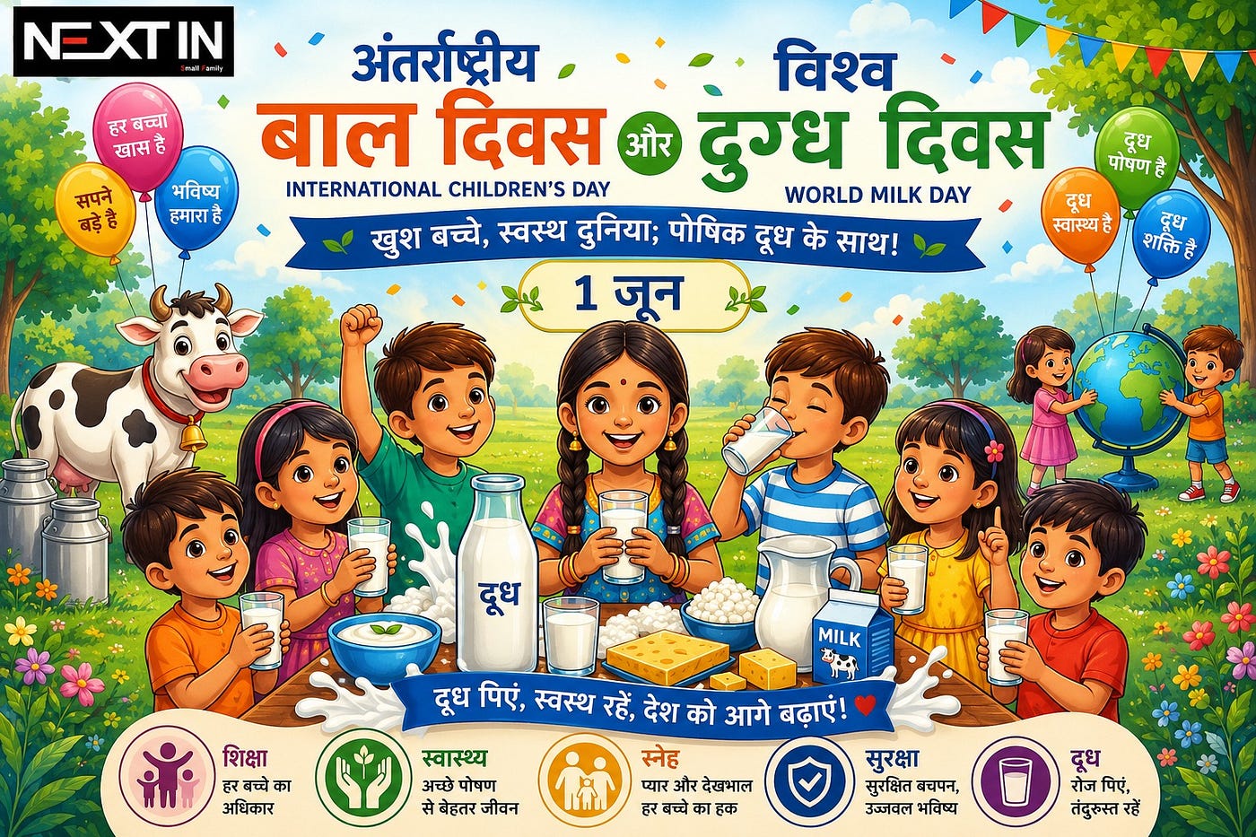 Nextin Logistics Celebrating International Children’s Day & World Milk Day! 🥛🌟