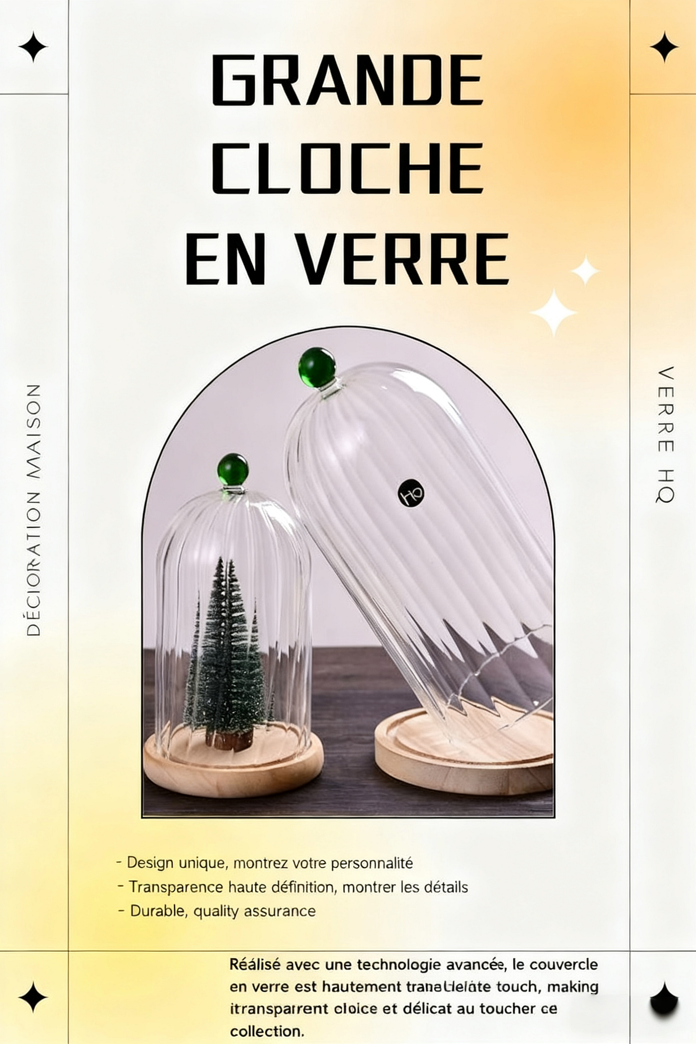 Grande cloche en verre💫