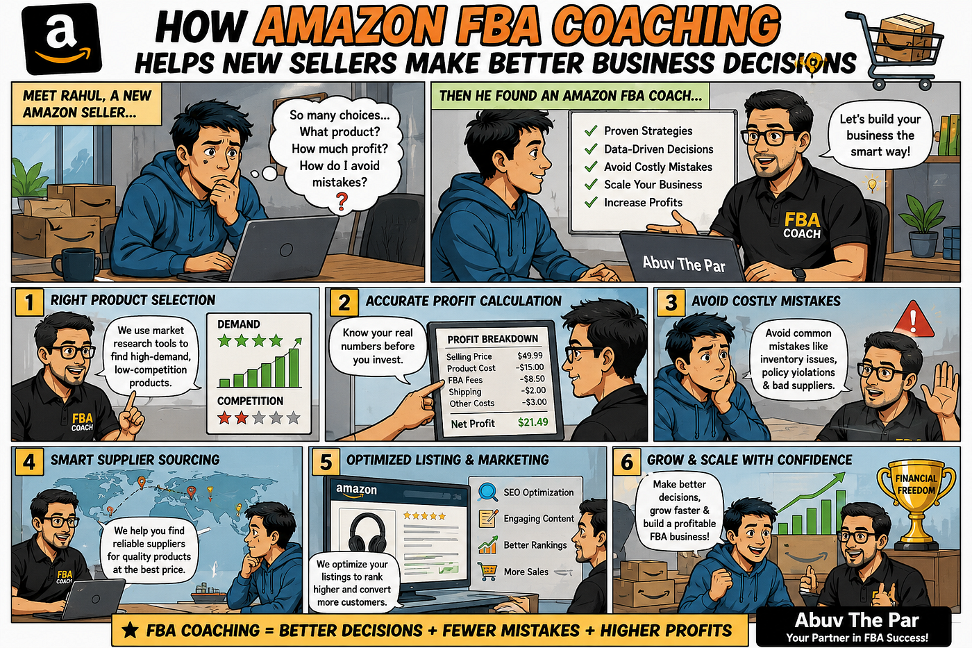 How Amazon FBA Coaching Can Help New Sellers Make Better Business Decisions