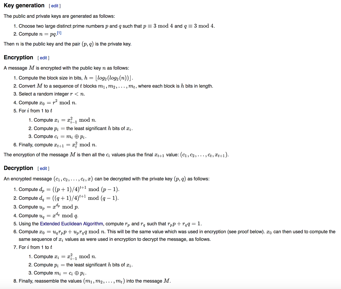 Blum-Goldwasser Probabilistic Encryption | by Prof Bill Buchanan OBE FRSE |  Medium