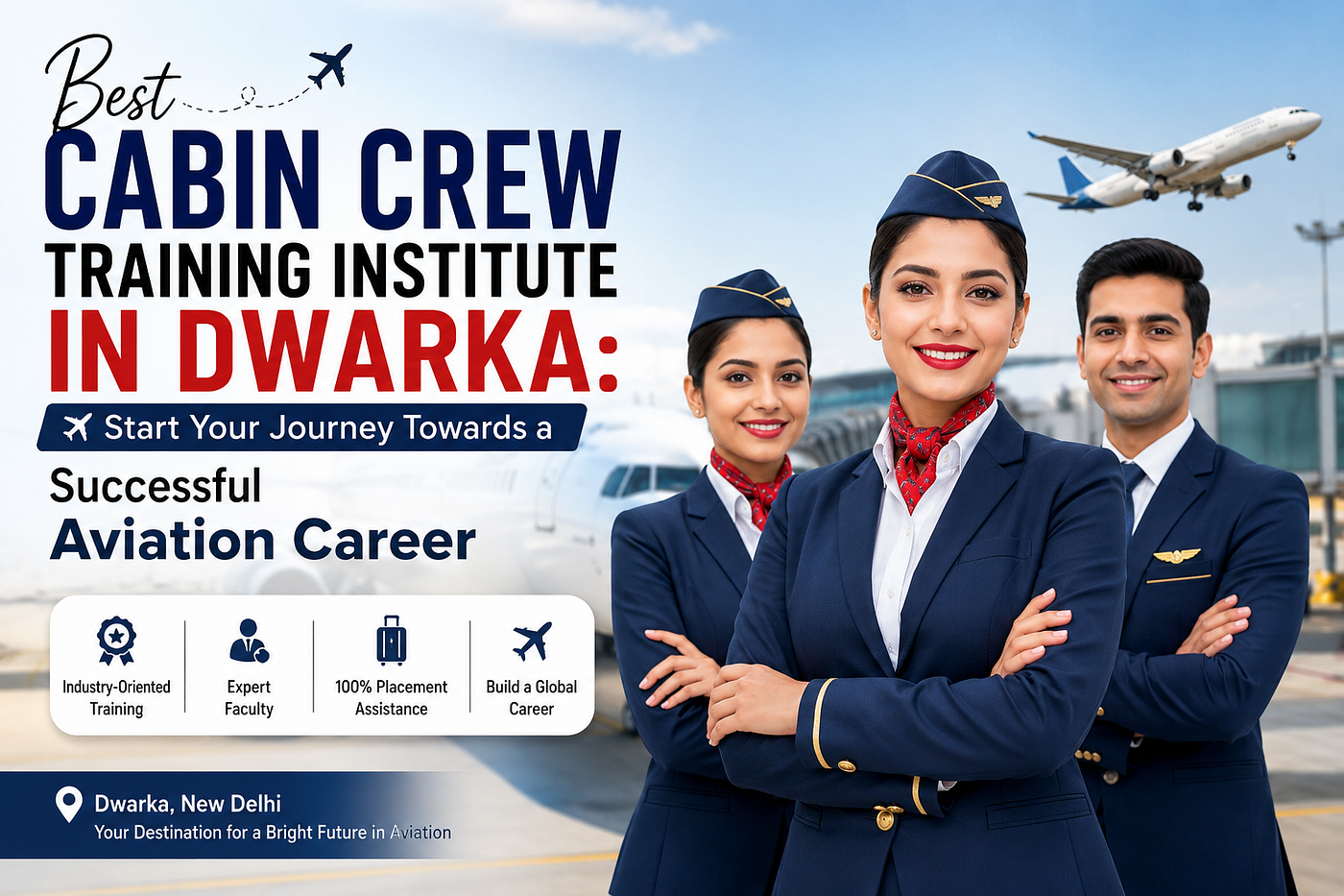 Best Cabin Crew Training Institute in Dwarka: Start Your Journey Towards a Successful Aviation…
