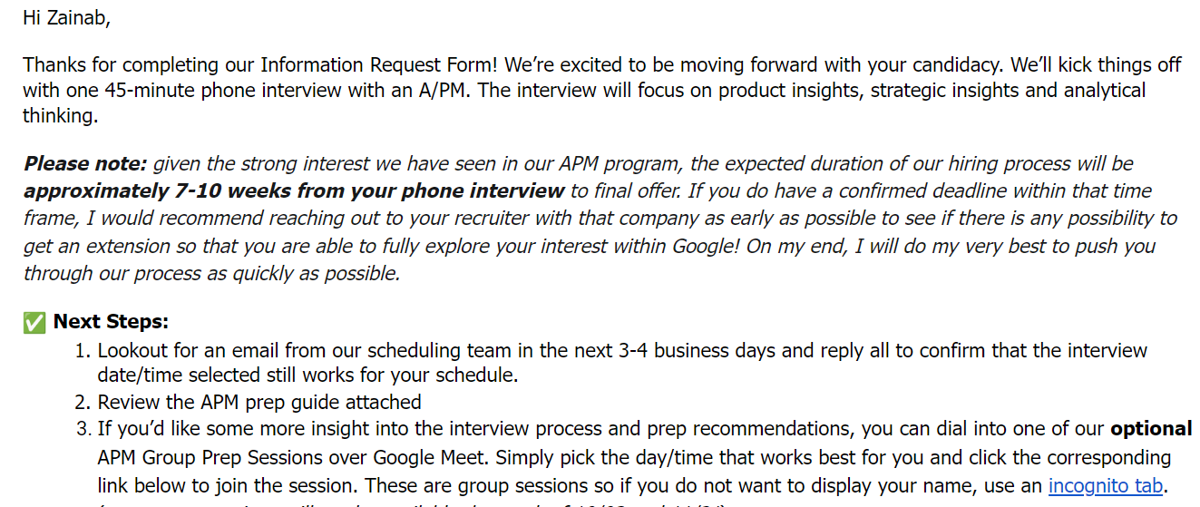 Here s what I learned from my interview Google s APM Program