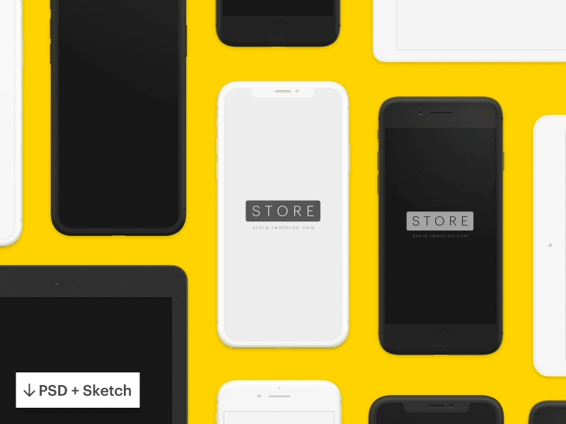 Ramotion  Projects  Device Mockups Templates in PSD and Sketch  Dribbble