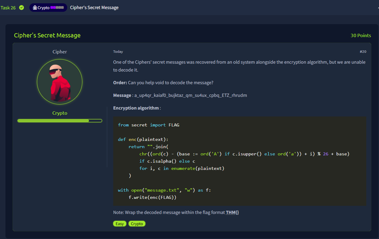 TryHackMe | Hackfinity Battle Writeup (Crypto) | by 0xMZ3C | Medium